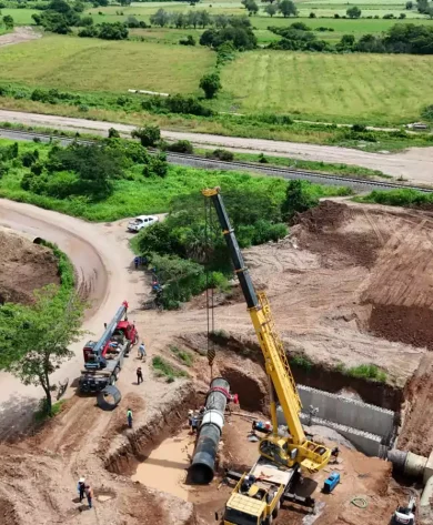 HINCADO DE TUBERIA Y OBRA CIVIL. (OBRA RUÍZ NAYARIT CLIENTE CONAGUA)